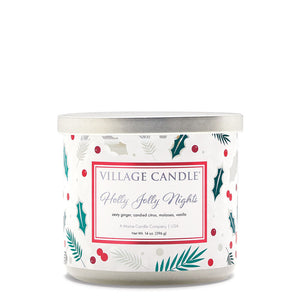 Village Candle - Holly Jolly Nights Luminary - Bowl