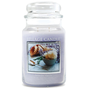 Village Candle - Lavender Vanilla - Large Glass Dome