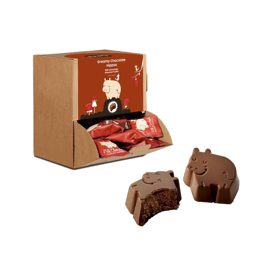 Barú - Dreamy Chocolate Hippos - Milk Chocolate with Hazelnut Truffle ...