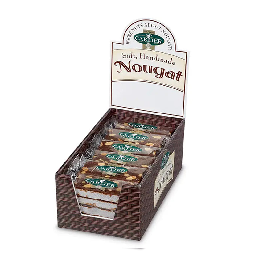 Carlier Nougatiers - Chocolate Nougat Bars in Display