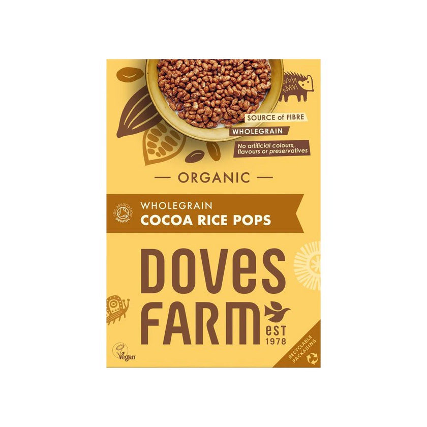 Doves Farm -  Organic Wholegrain Cocoa Rice Pops