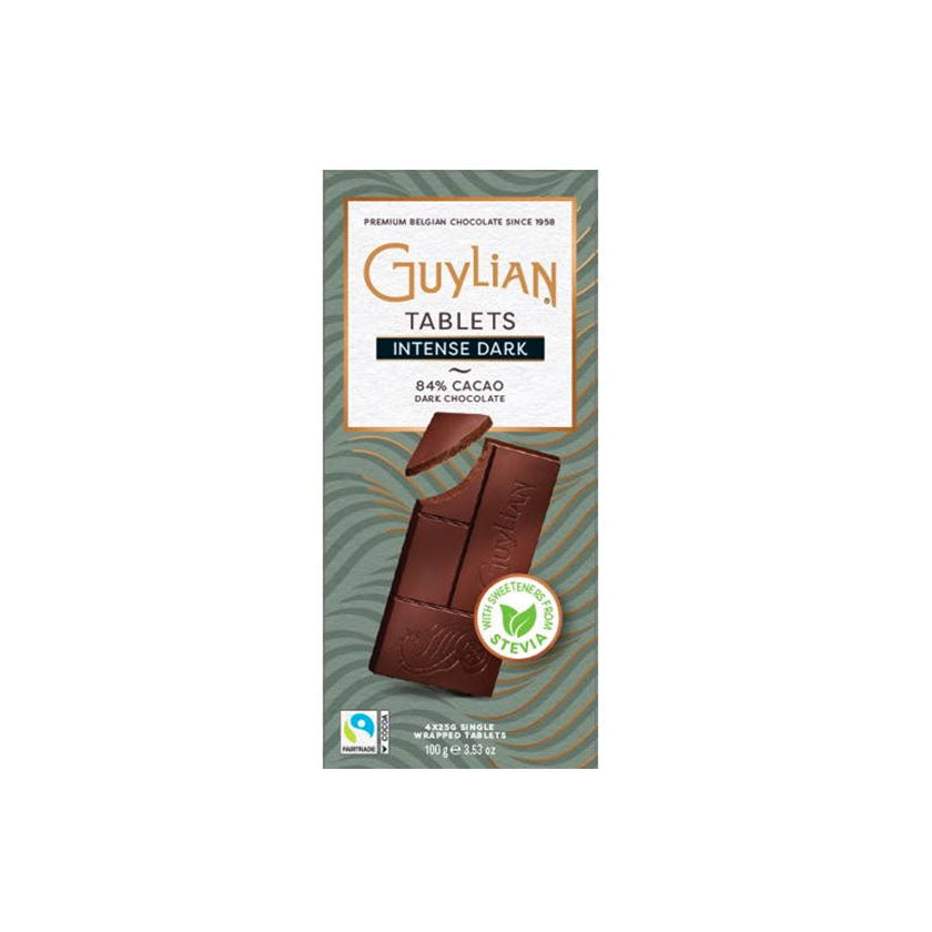 Guylian - Belgian Chocolate Tablets, No-Sugar-Added 84% Dark Chocolate -  Haversack Sales