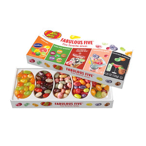 Jelly Belly® Gift Boxes - Fabulous Five® Gift Box w/ 5 Favorite Mixes