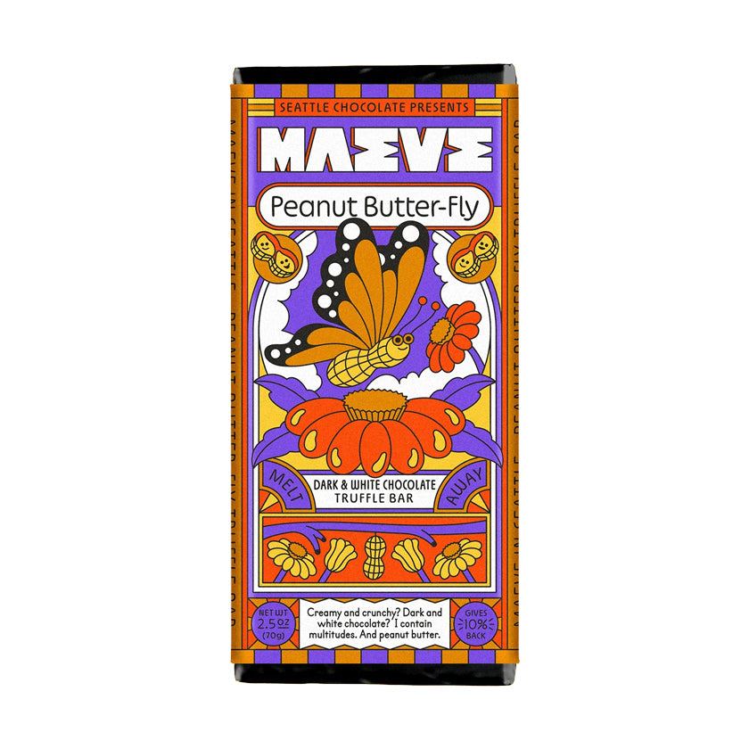 Maeve - Truffle Bar (2.5oz) - Peanut Butter-Fly