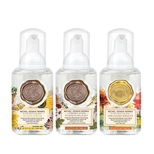 Michel Design Works - Mini Foaming Hand Soap Set: Sunflower, Pumpkin Delight, Orchard Breeze