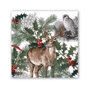 Michel Design Works - Winter Woodland Cocktail Napkin