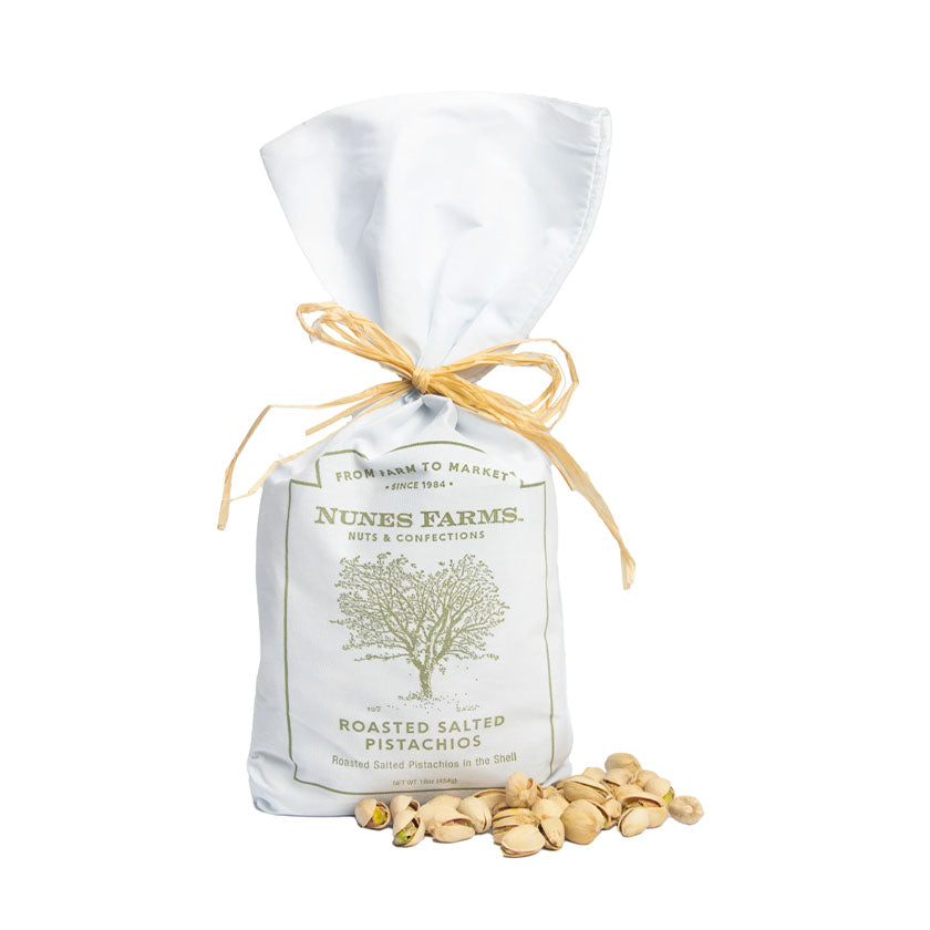 Nunes Farms - Roasted Salted In-shell Pistachios in Cloth Bag