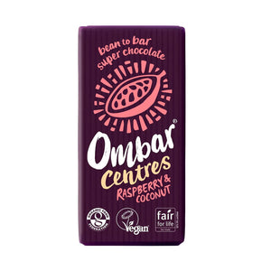 Ombar - Centres Raspberry & Coconut Chocolate Bar