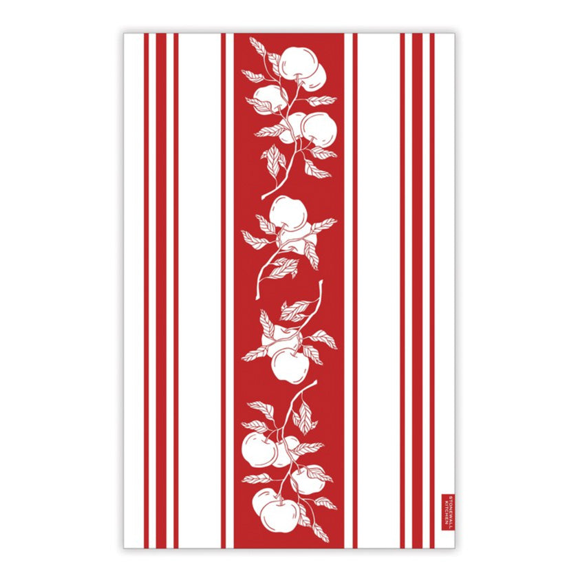 Stonewall Kitchen - Apple Jacquard Stripe Tea Towel