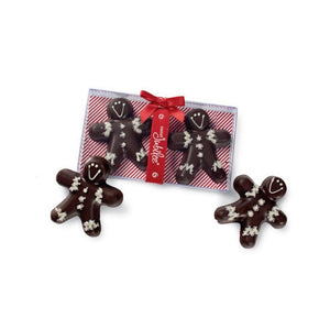 Sweet Jubilee - Dark Chocolate Gingerbread Boy 2-pack - in Gift Box with Ribbon Wrap