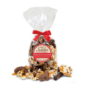 Sweet Jubilee - Holiday Chocolate-Brittle Crunch - in Stand-Up Bag with Bow