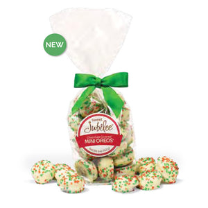 Sweet Jubilee - Holiday White Chocolate Covered Mini Oreo® with Sugar Crystals