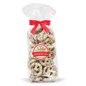 Sweet Jubilee - Holiday White Chocolate Covered Minis with Seasonal Nonpareils