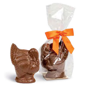 Sweet Jubilee - Solid Milk Chocolate Turkey - in Stand-up Bag with Bow