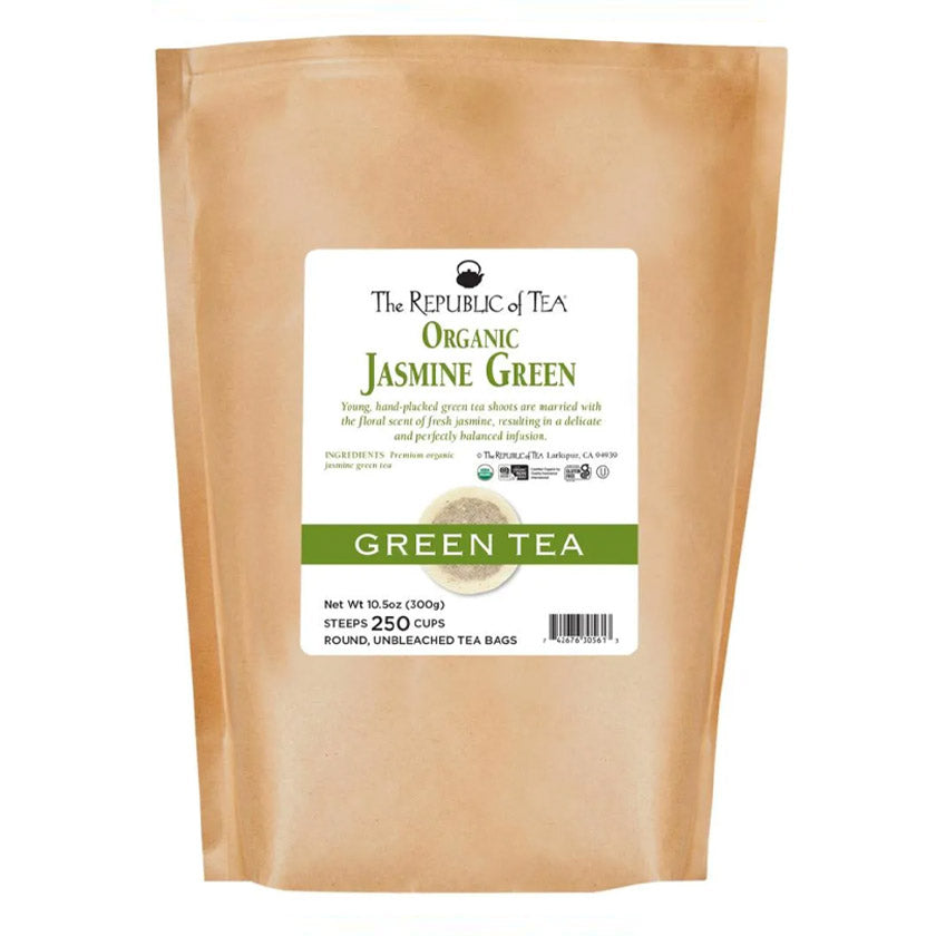 The Republic of Tea - Organic Jasmine Green Bulk Bag (250 ct)