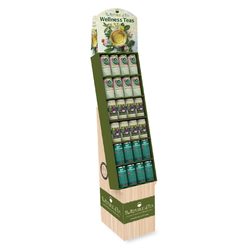 The Republic of Tea - get wellness® Teas - Loaded Shipper Display