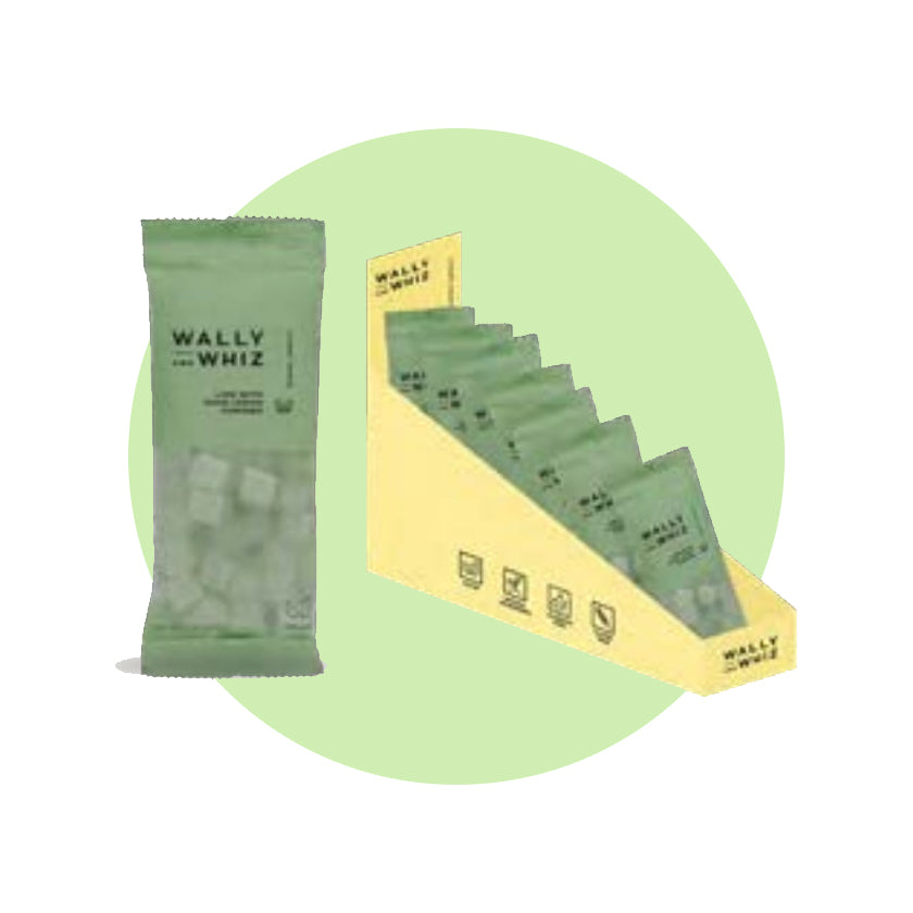 Wally And Whiz - Lime with Sour Lemon - Flowpack Bags in Display