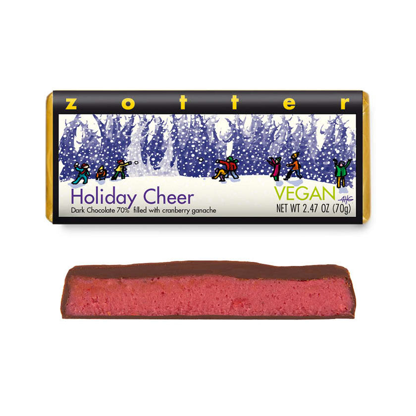 Zotter - Filled Chocolate - Holiday Cheer (Cranberry)