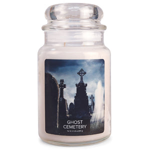 Village Candle - Ghost Cemetery - Large Glass Dome