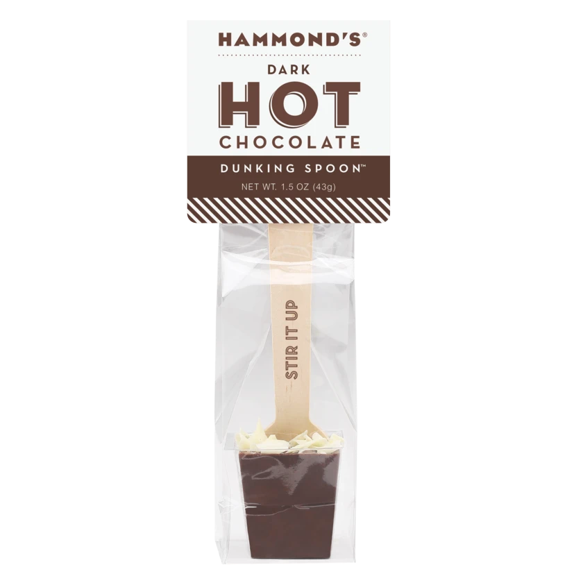 Hot Chocolate Stirrers with Marshmallow, Edible Milk and Dark Chocolate  Spoons, Individually Wrapped and Update Version Made with Belgium  Chocolate, 3