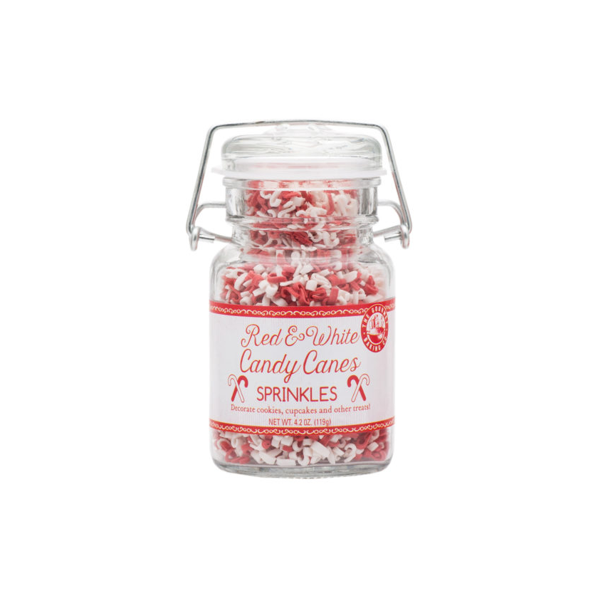 Pepper Creek Farms Sprinkles - Red & White Candy Cane 4.2oz