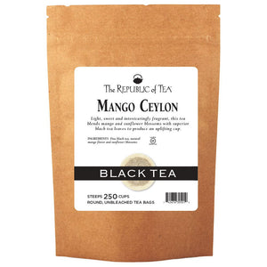 The Republic of Tea - Mango Ceylon Black Bulk Bag (250 ct)