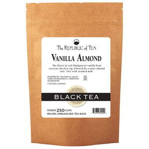 The Republic of Tea - Vanilla Almond Black Bulk Bag (250 ct)