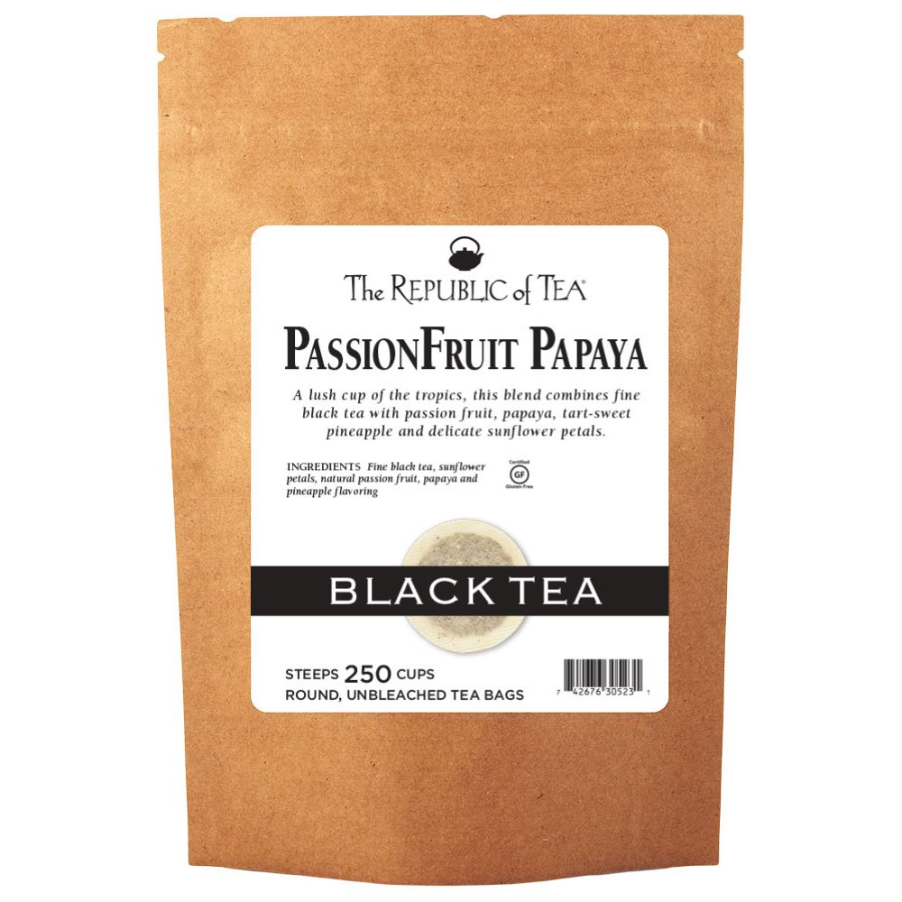 The Republic of Tea - PassionFruit Papaya Black Bulk Bag (250 ct)