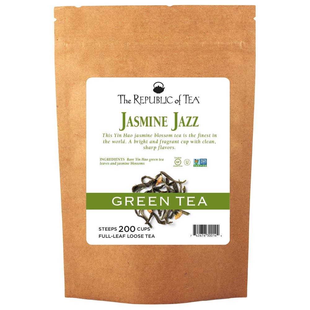 The Republic of Tea - Jasmine Jazz Green Full-Leaf Bulk Bag (1 lb)