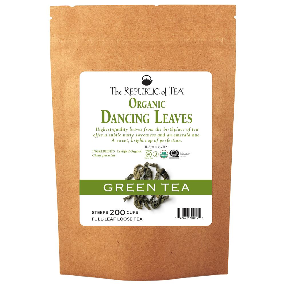 The Republic of Tea - Organic Dancing Leaves Green Full-Leaf Bulk Bag (1 lb)