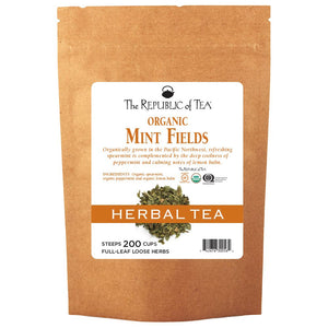 The Republic of Tea - Organic Mint Fields Herbal Full-Leaf Bulk Bag (3/4 lb)