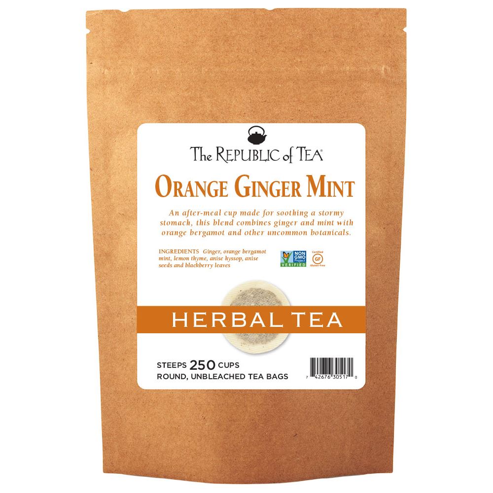 The Republic of Tea - Orange Ginger Mint Herbal Bulk Bag (250 ct)