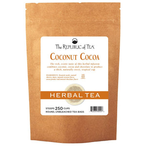 The Republic of Tea - Cuppa Chocolate Coconut Cocoa Bulk Bag (250 ct)