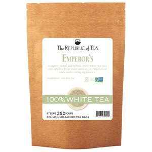 The Republic of Tea - Emperor's 100% White Bulk Bag (250 ct)