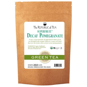 The Republic of Tea - Superfruit™ Organic DECAF Pomegranate Green Bulk Bag (250 ct)