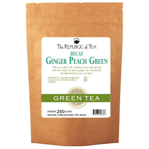 The Republic of Tea - DECAF Ginger Peach Green Bulk Bag (250 ct)