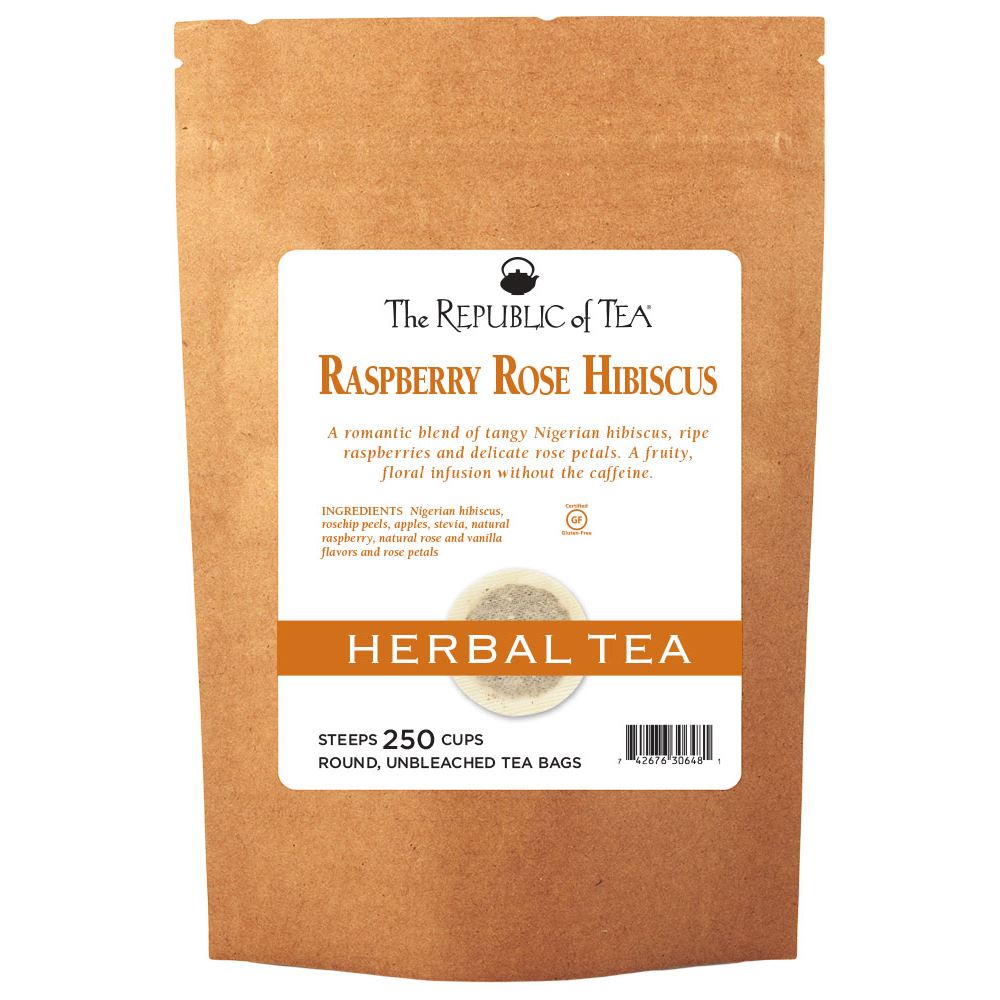 The Republic of Tea - Raspberry Rose Hibiscus Bulk Bag (250 ct)