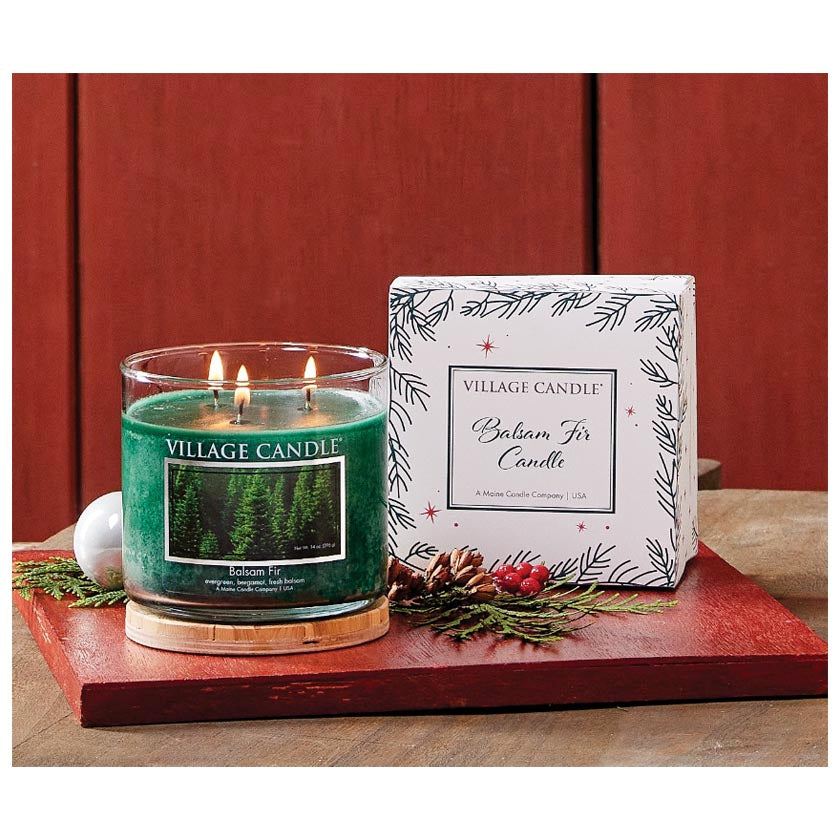 Village Candle - Balsam Fir Gift Box - Holiday