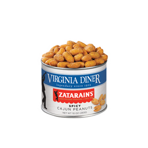 Virginia Diner Zatarain's Spicy Cajun Peanuts Tin 10oz