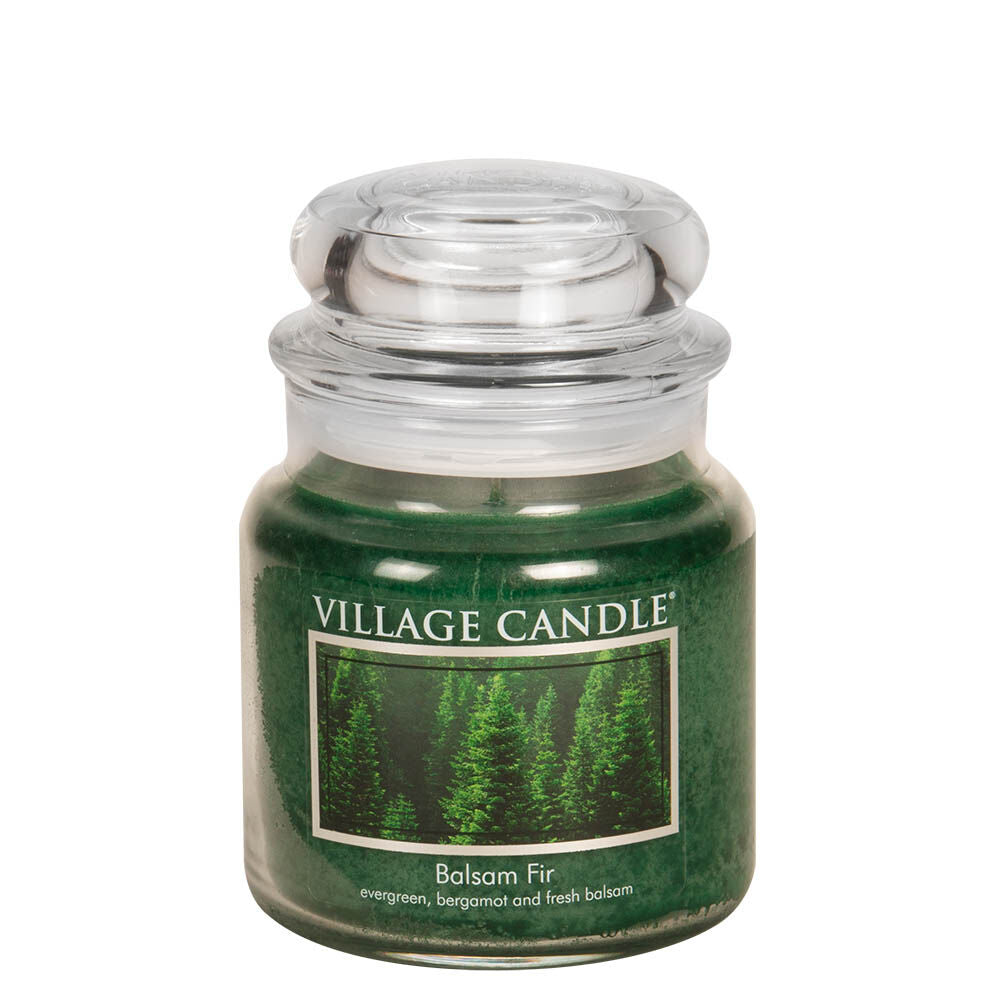 Village Candle - Balsam Fir - Medium Glass Dome