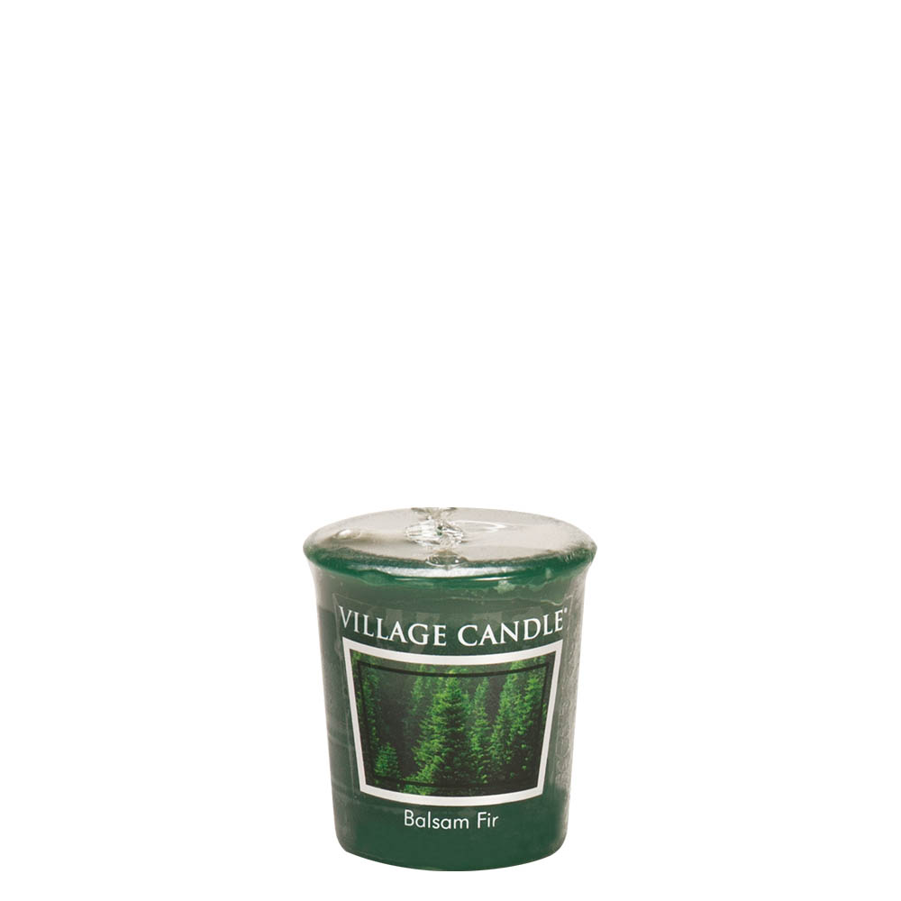 Village Candle - Balsam Fir - Wrapped Votive