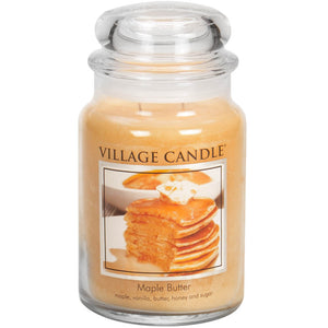 Village Candle - Maple Butter - Large Glass Dome