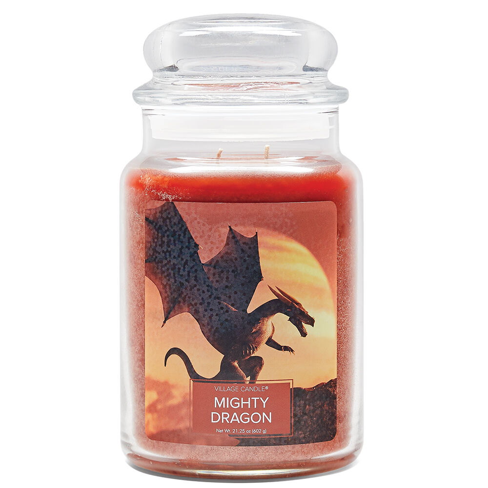 Village Candle - Mighty Dragon - Large Glass Dome