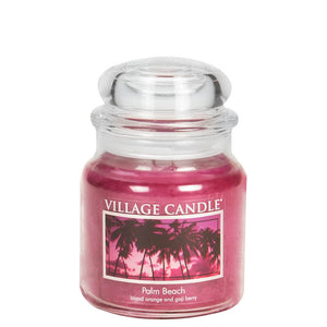 Village Candle - Palm Beach - Medium Glass Dome