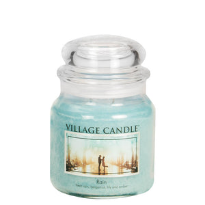 Village Candle - Rain - Medium Glass Dome