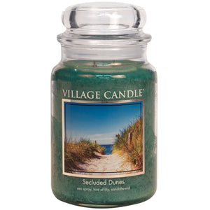 Village Candle - Secluded Dunes - Large Glass Dome